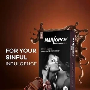 Manforce 342 Dots Xotic Chocolate Condoms - 10s
