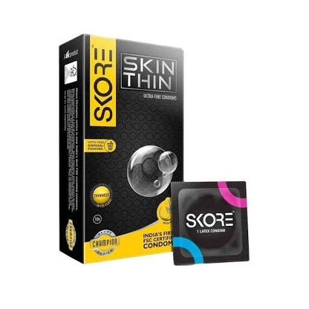 Skore Skin Thin Ultra Fine Condoms - 10s
