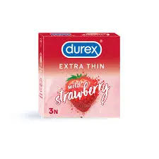 Strawberry Flavoured Condoms - 3s